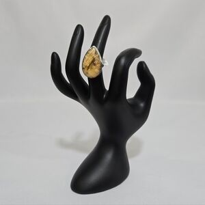 Graveyard Point Plume Agate 925 Sterling Silver Ring #976